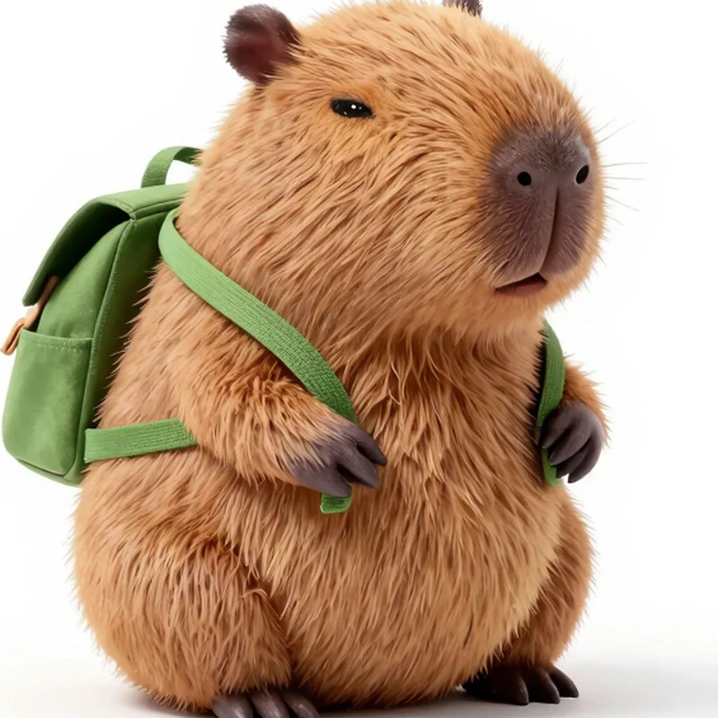 Pelúcia Capivara com Mochila